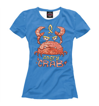 Женская Футболка Hungry crab