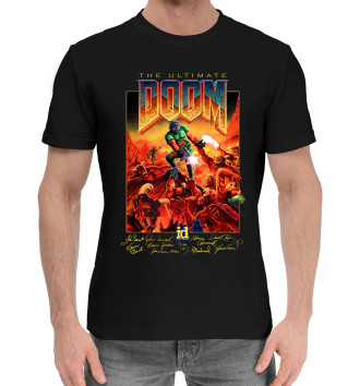 Мужская Хлопковая футболка Doom