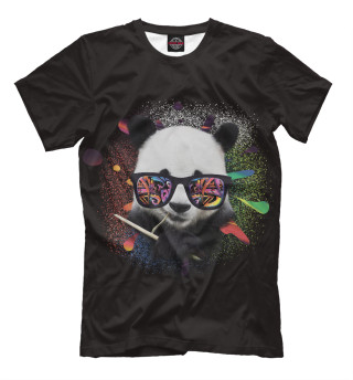 Мужская футболка Панда в очках