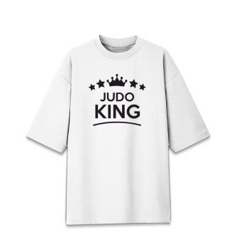 Мужская Хлопковая футболка оверсайз Король Дзюдо