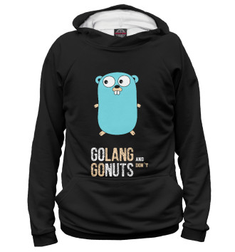 Мужское Худи Golang and dont go nuts