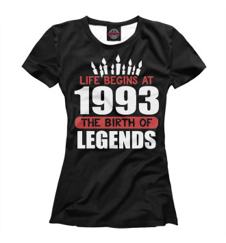Футболка для девочек 1993 - рождение легенды