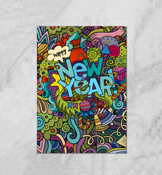 Плакат New Year