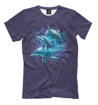 Мужская футболка Дельфины