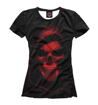 Женская Футболка Red Line Skull