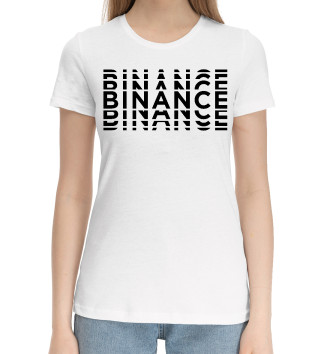 Женская Хлопковая футболка Binance