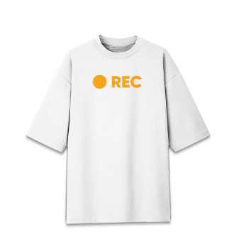 Мужская Хлопковая футболка оверсайз REC