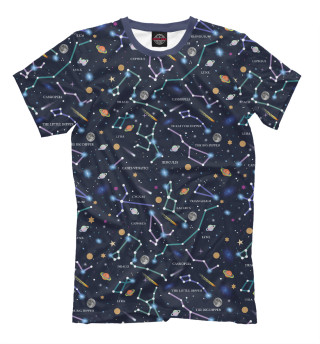 Женская футболка Созвездия и планеты
