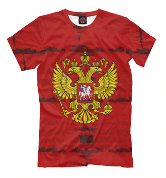 Мужская Футболка Russia collection red