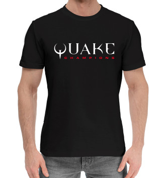 Мужская Хлопковая футболка Quake Champions