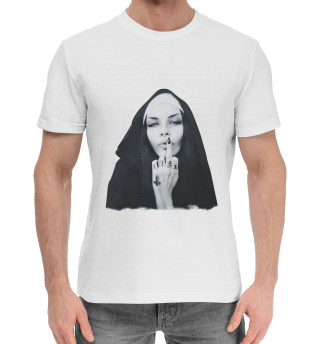 Мужская хлопковая футболка Монашка
