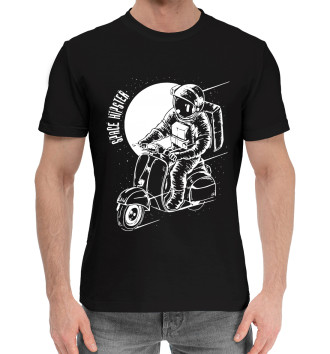 Мужская Хлопковая футболка Space hipster
