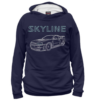 Мужское Худи Nissan Skyline R34