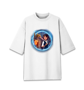 Мужская Хлопковая футболка оверсайз Академия сверхъестественного