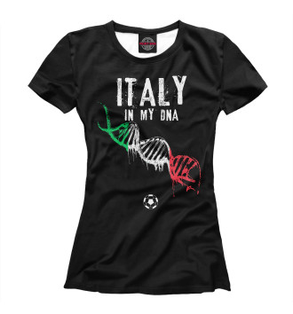 Женская Футболка Италия в ДНК