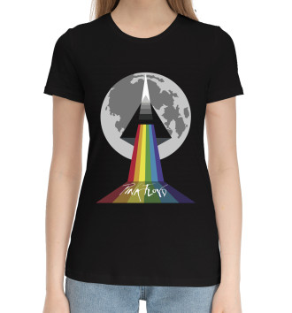 Женская Хлопковая футболка Pink Floyd