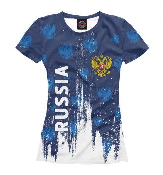 Женская Футболка Russia / Россия