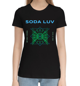 Женская Хлопковая футболка Soda Luv