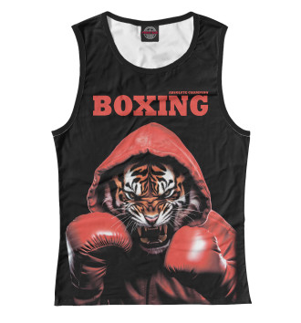Женская Майка Boxing tiger