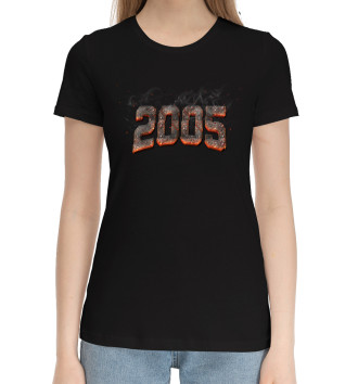 Женская Хлопковая футболка 2005