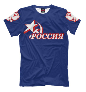 Футболка для мальчиков Герб России (красный)