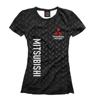 Женская Футболка Mitsubishi Сталь