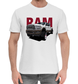 Мужская хлопковая футболка Dodge Ram