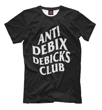 Мужская Футболка Anti debix debicks club