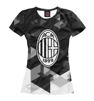 Женская Футболка AC Milan Sport Black&White