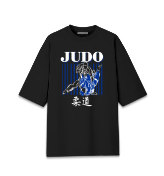 Мужская Хлопковая футболка оверсайз Judo