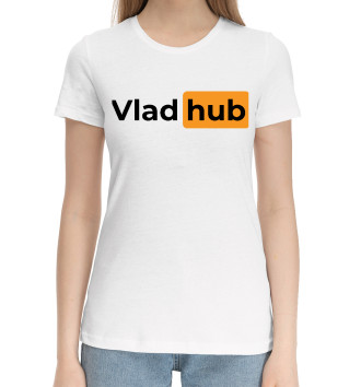 Женская Хлопковая футболка Vlad + Hub