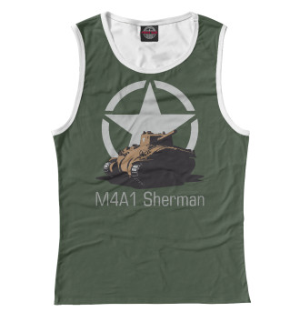Женская Майка Средний танк M4A1 Sherman