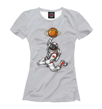Футболка для девочек Basketball Astronaut Space