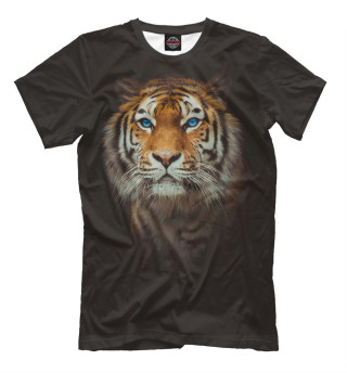 Мужская футболка Голубоглазый тигр