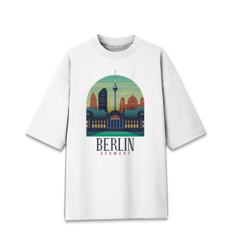 Женская Хлопковая футболка оверсайз Berlin