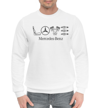 Мужской Хлопковый свитшот LOVE Mercedes-Benz