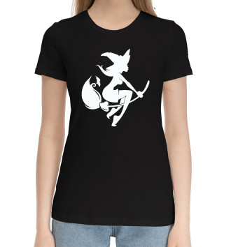 Женская Хлопковая футболка Ведьма Witch