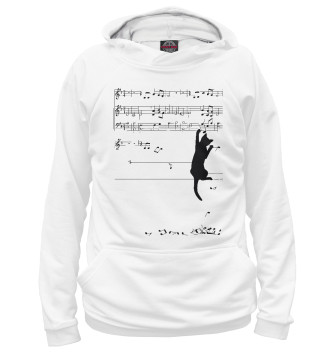Худи для девочек Music cat