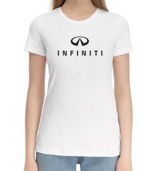 Женская Хлопковая футболка Infiniti