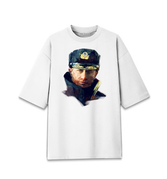 Мужская Хлопковая футболка оверсайз Путин