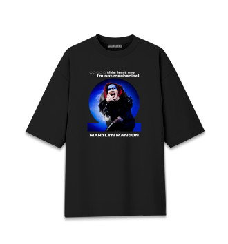 Мужская Хлопковая футболка оверсайз Marilyn Manson Omega