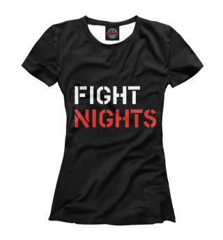 Женская футболка FIGHT NIGHT