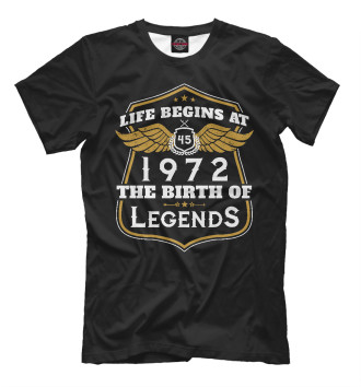 Мужская Футболка 1972 - рождение легенды