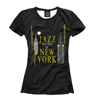 Женская Футболка Jazz New-York