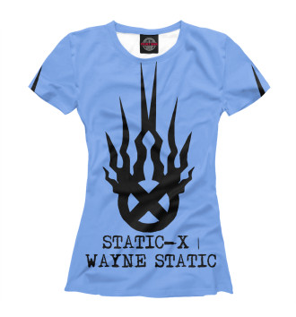 Женская Футболка Static-X | Wayne Static Blue