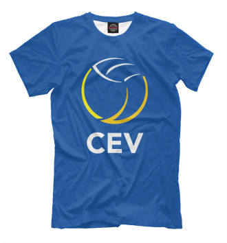 Мужская Футболка Volleyball CEV (European Volleyball Confederation)