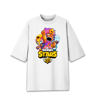 Женская Хлопковая футболка оверсайз Brawl Stars, Sandy