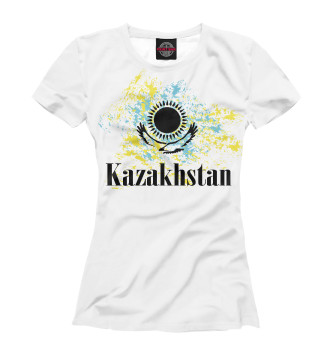 Футболка для девочек Яркий Казахстан