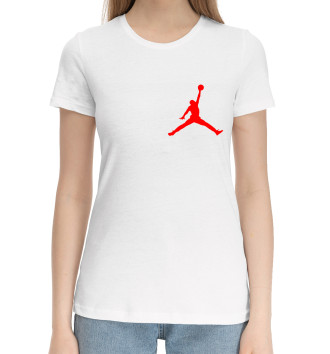 Женская Хлопковая футболка Michael Jordan