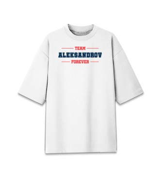 Женская Хлопковая футболка оверсайз Team Aleksandrov